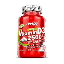  Amix Vitamin D3 2500 I.U. s vápníkem 120cps